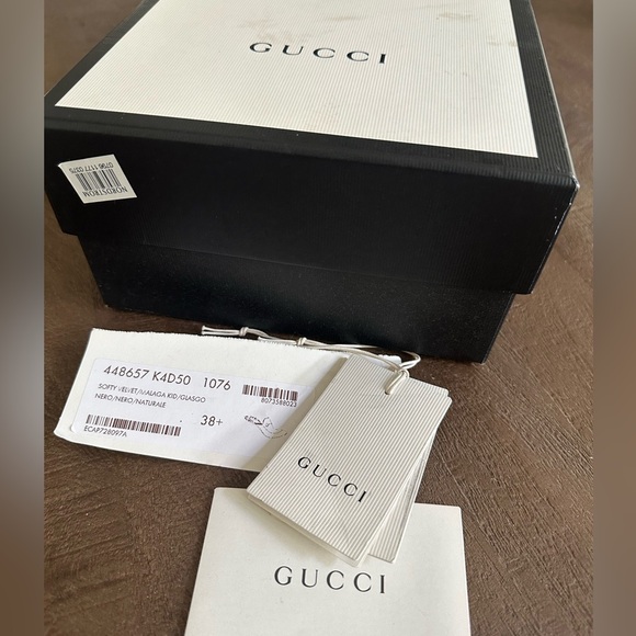 👠 Gucci Velvet Black Mules – Women’s Size 38 - Picture 5 of 6